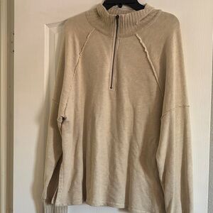 Project Social T Ribbed Beige Sweater